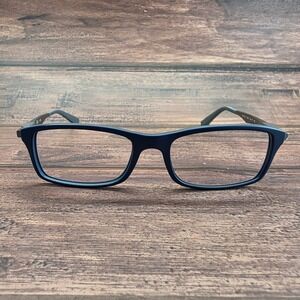 Ray-Ban RB 7017 5260 Matte Blue Gunmetal Rectangular Eyeglasses 54-17-145